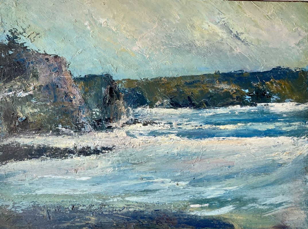 Spring Tide ,oil painting by Cornish  asked artist John Graver